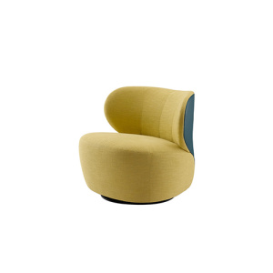 Living Fabric Swivel Polstrerad Fåtölj Lounge Soffa