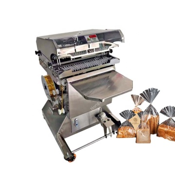 Fächerförmige Croissant-Beutelversiegelung und Bindmaschine für Gebäck