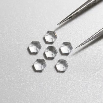 Natural Topaz Loose Stone White Topaz Hexagon Cut