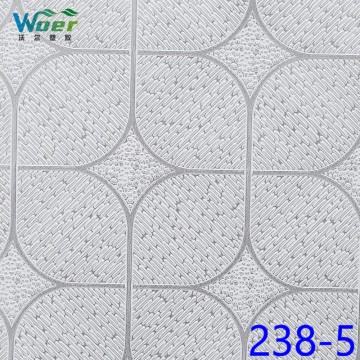 PVC Laminated Gypsum Board Ceiling Tiles for Office Hotel Building Materials (600x600mm)