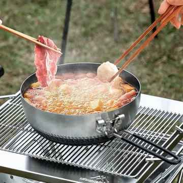 Factory Wholesale No-stick Honeycomb Frying pan Stainless Steel fry pan for outdoor cooking