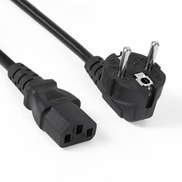 Kabel kord kuasa EU Eropah dengan penyambung C13, 1.5m