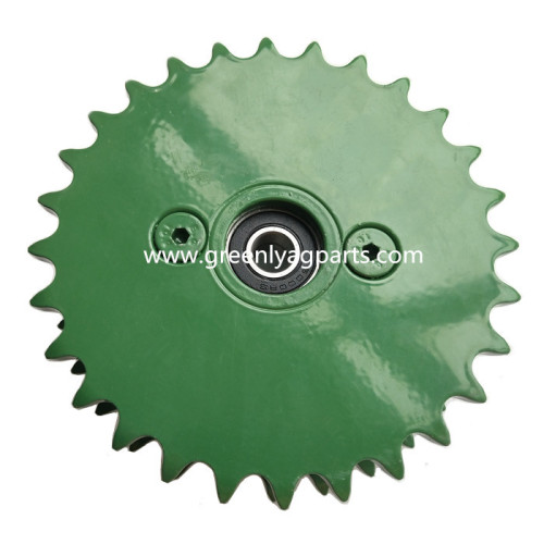 AA49877 Sprocket असेंबली 28-28 बियरिंग्स के साथ टूथ क्लस्टर