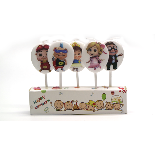 Cartoon sets pick unique birthday candles