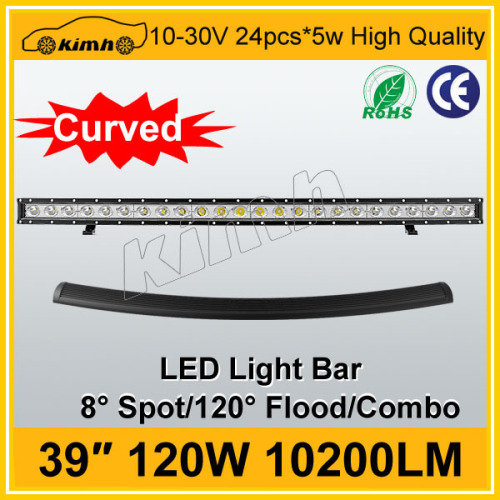 10200LM 39" 120W single row led light bars for trucks heavy duty