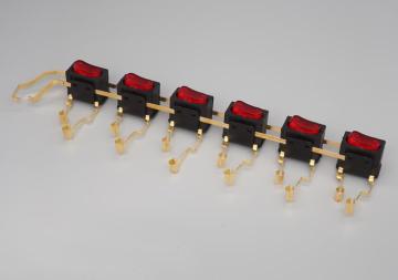 6H Double-Pole Multi-gang integral switch