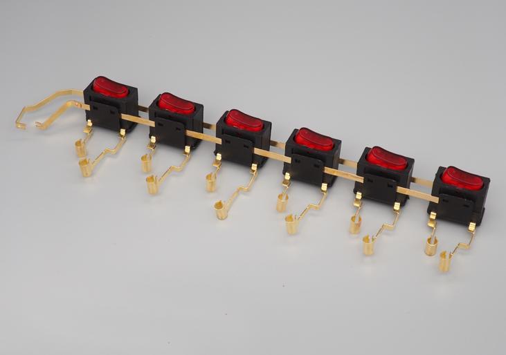 Multi-gang integral switch YSR-821W-6H