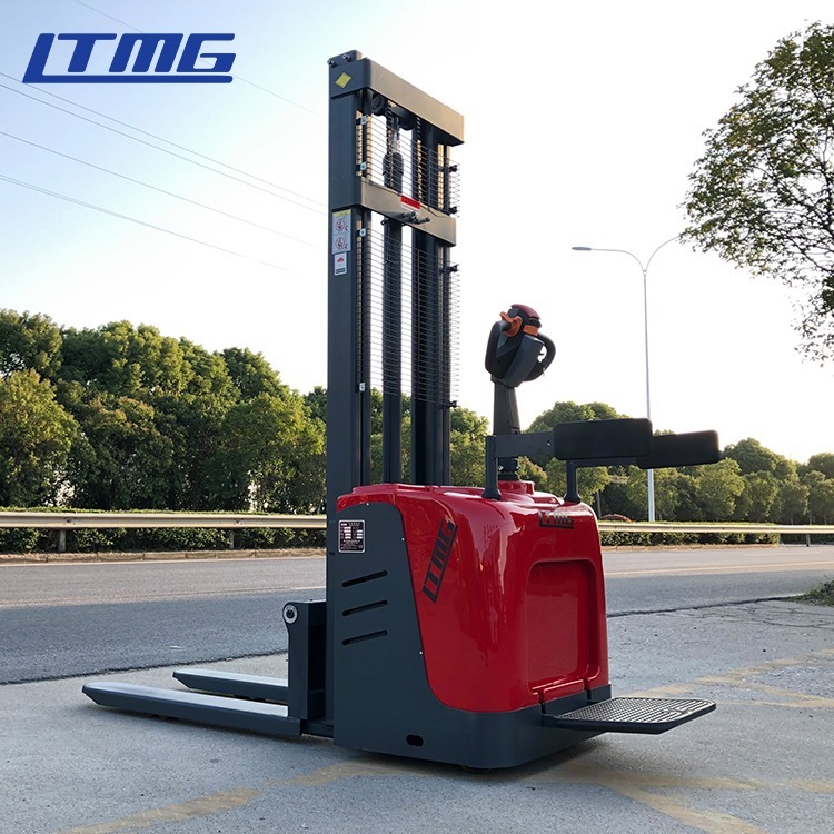 LTMG Hot Sale Electric Pallet Stacker with Adjustable Forks and Straddle Legs