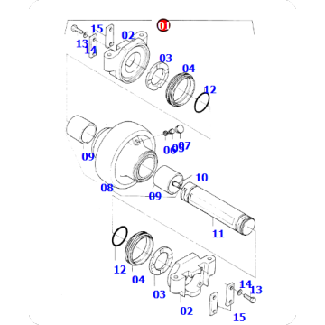 Excavator PC3000-6 Carrier Roller 42923540