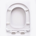 Bathroom white durable plastic toilet seat cover set