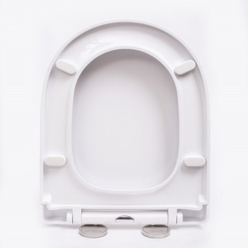 Juego de fundas de asiento de inodoro de plástico duradero blanco para baño