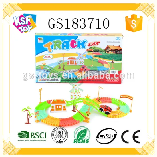 Funny Plastic Blocks Railway ,Track Set,96 Pcs Rail Car