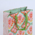 custom gift packaging shopping bag with ribbon handle