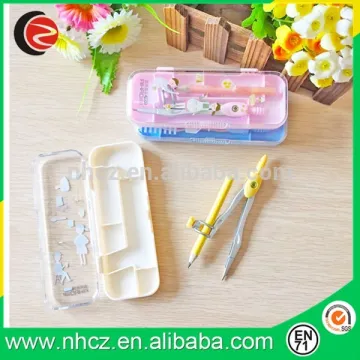 Compasses with metal pencil box