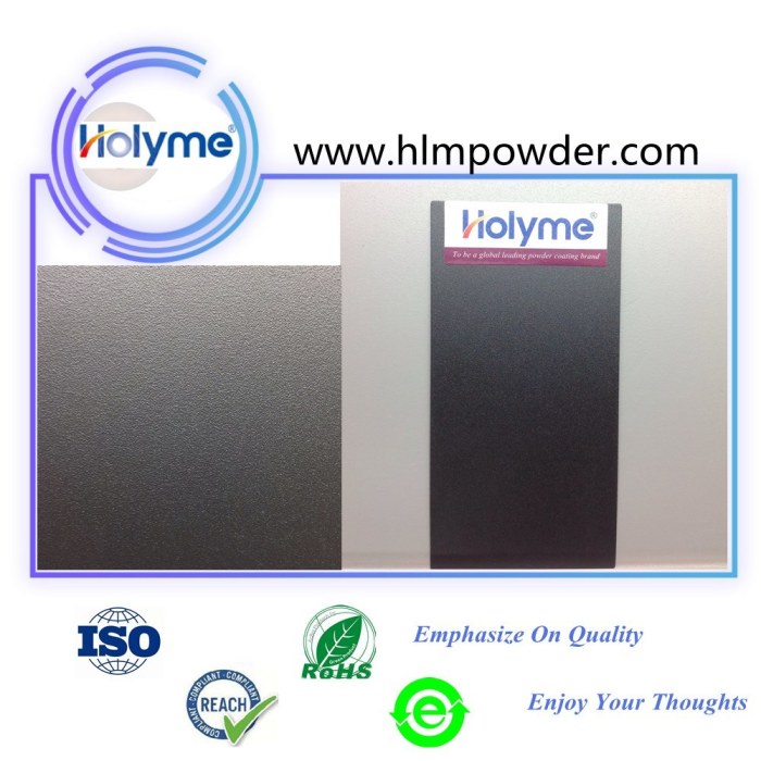 चिकनी राल काले रंग पाउडर कोटिंग