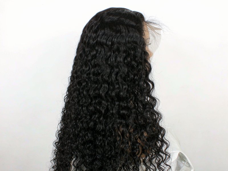 Dark Brown 360 Lace Frontal Wig 100% Human Hair