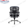 Adjustable office mesh chair with armrest