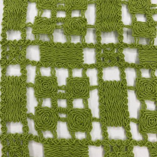 Square Grid Cotton Nylon Yarn Guipure Embroidery Fabric
