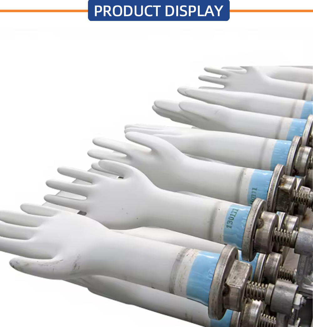 Anti-bacterial glove production line glove making machine natural latex glove production line X