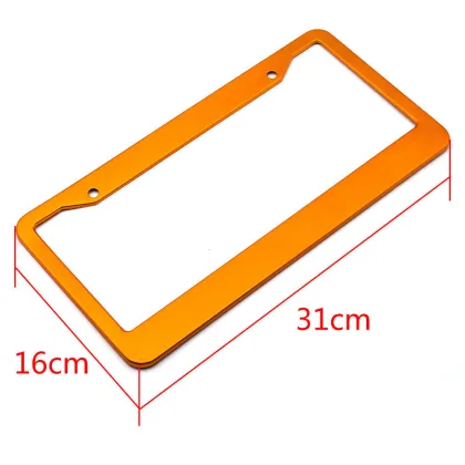 Auto Custom Aluminium Alloy Tinted Purple License Plate Frame