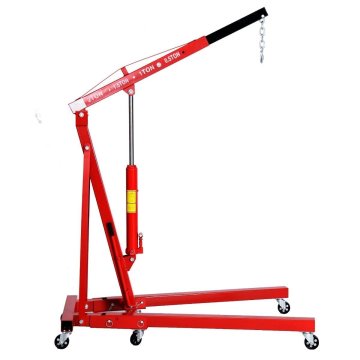 2 Ton Hydraulic Folding Engine Crane Stand Hoist Lift Jack with Wheels for Workshops