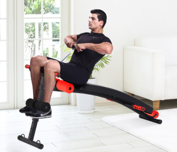 PVC leather foam cushion and soft foam rollers sit up bench,home fitness equipment for sale