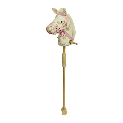 Plush horse head 35 inches stick hose with music case & mouth moving toys for kids