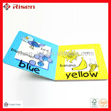 Custom children cardboard books for sales