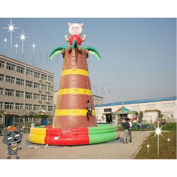 2014 durable inflatable climbing wall for sale