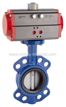 Pneumatic Soft And Metal Seal Butterfly Valve 