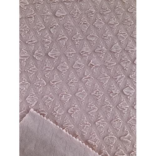 Blister and Relief Patterned Fabric Crochet Jacquard Knitted