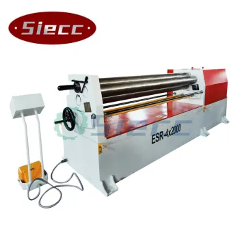 Sheet Metal Bending 3 Roller Plate Rolling Machine