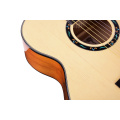 High gloss cutaway acoustic guitar