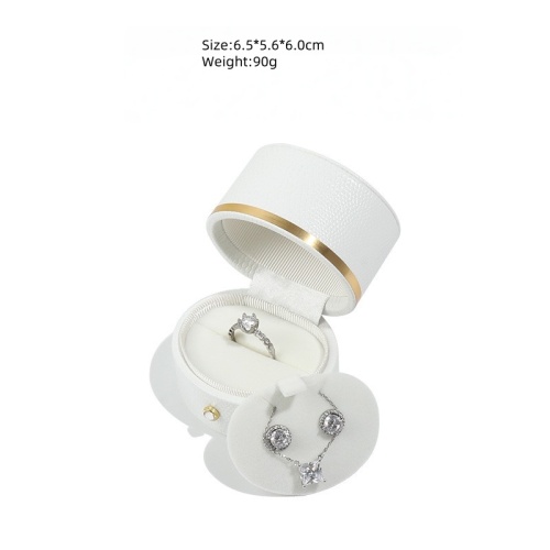 High Level Green Red Leather Jewelry Box