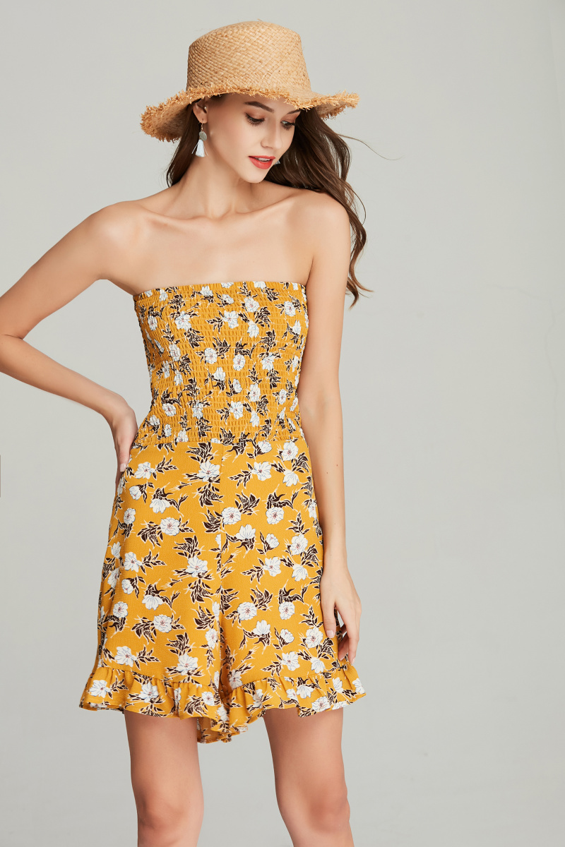 ladies fashion printed jumpsuit