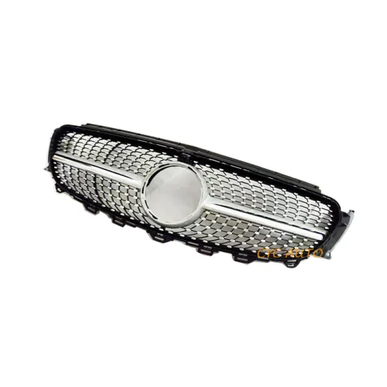ABS Front Bumper Grille Silver Diamond for Mercedes-Benz E-Class 2016-2019 E200/E350/E400/E500