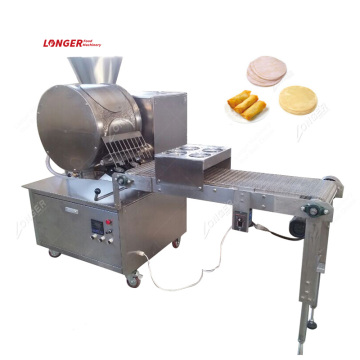 Best Feedback Samosa Crepe Skin Maker and Spring Roll Dough Sheet Forming Machinery Injera Making Machine