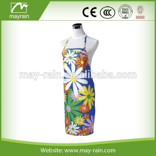 Ladies Plastic Flowers Printed Full Body Apron