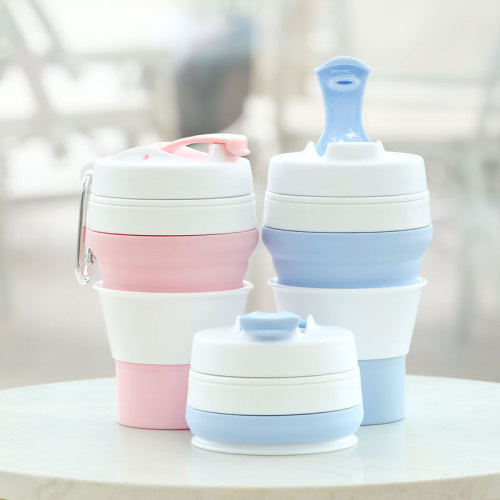 collapsible reusable foldable silicone reusable coffee cup cheap wholesale