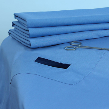 Blue Disposable Surgical Drapes with Hole