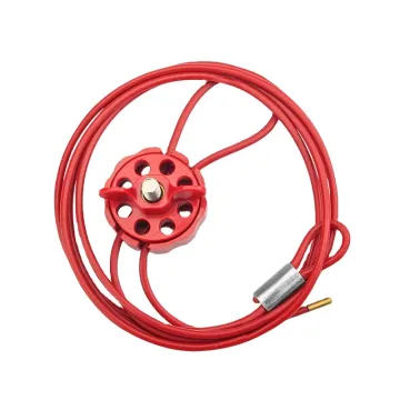 BOZZYS Wheel Type Cable Lockout Devices with PVC Coating for Lockout Tagout Equipment