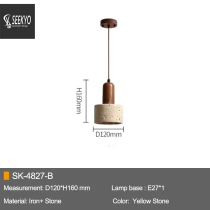 Glass Stone Pendant Lamps Glass Ball Modern Light