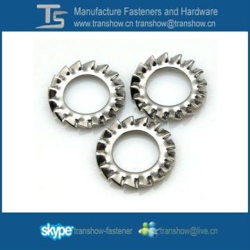 Stainless steel 304 external tooth washer