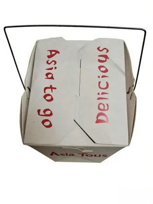 Elegant Chinese-Style Noodle Box with Handle