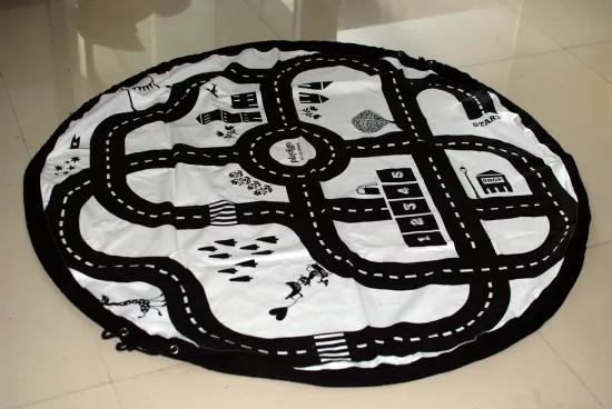 Kids Toys Storage Bag Creative Design Multi-Func Portable Picnic Blanket Play Mats Toys Organizer Box Practical Storage Bags