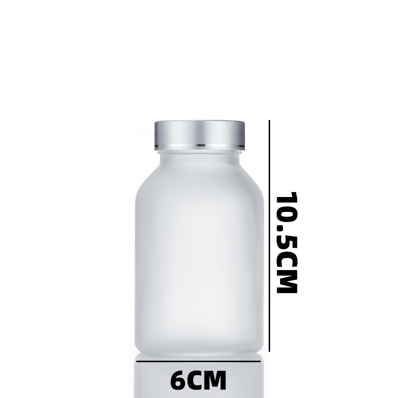 Custom180ml Frosted Glass Medicine Bottles For Storage