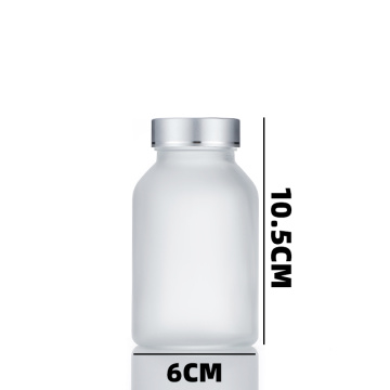 Custom180ml Frosted Glass Medicine Bottles For Storage