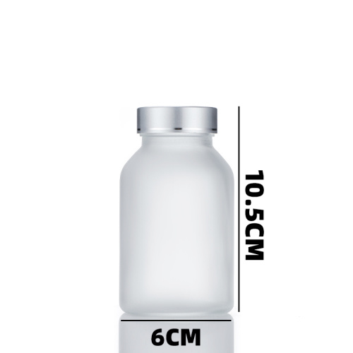 Custom180ml Frosted Glass Medicine Bottles For Storage