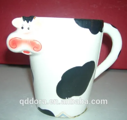 2014 Best Selling Funny Milk Mug Ceramic/funny paintable ceramics milk mug