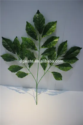 brand name artificial plants artificial leaf branch green leaf decor banyan leaf